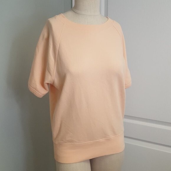 GAP Peach Short Sleeved Sweatshirt - Picture 2 of 4